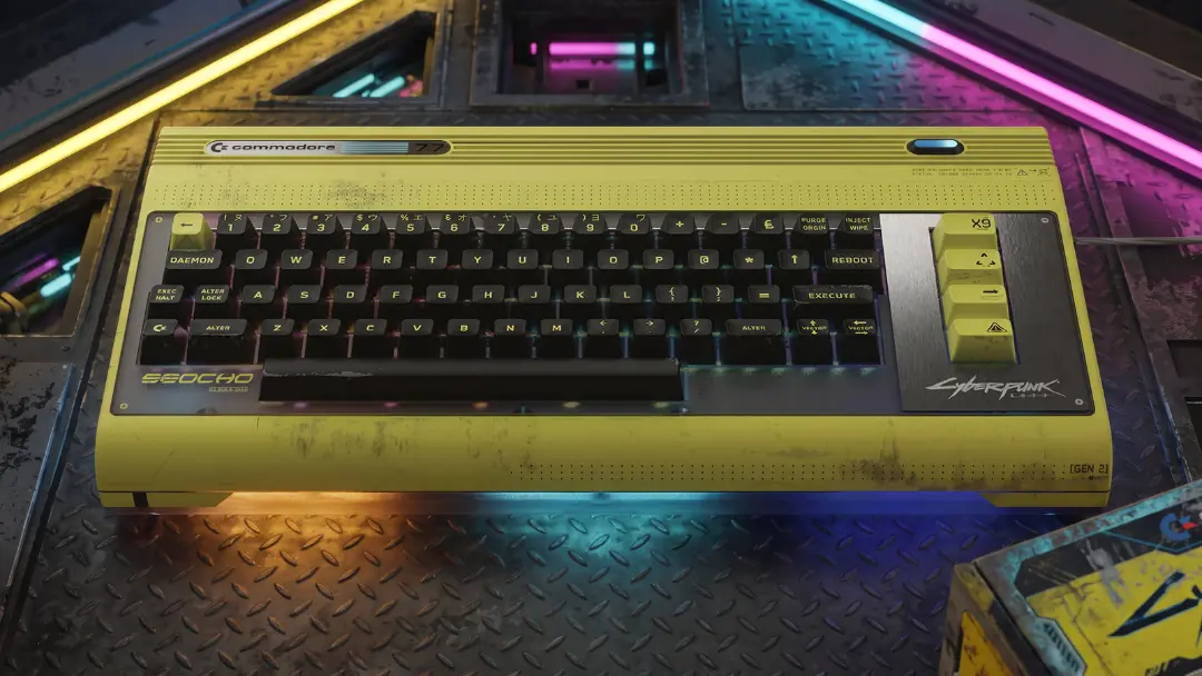 Commodore 77؛ بازگشت یک کامپیوتر کلاسیک با حال‌وهوای Cyberpunk 2077