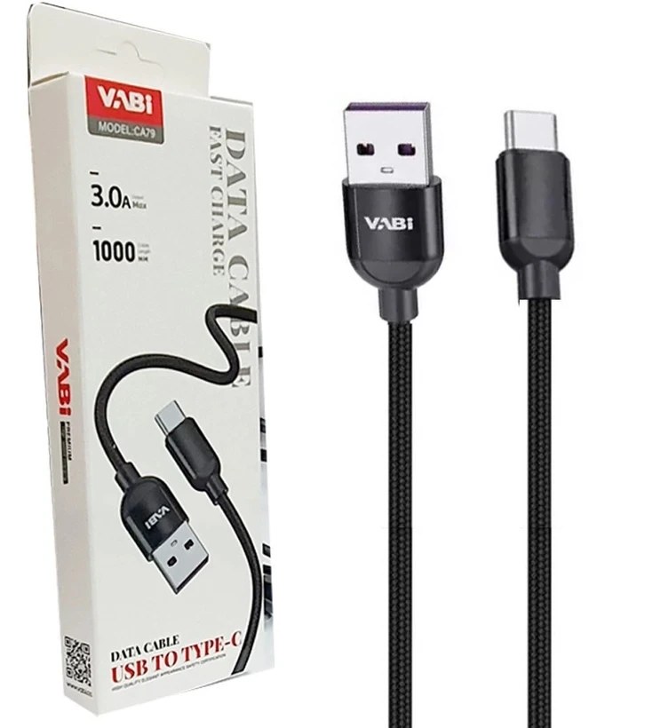 کابل شارژ و دیتا Type-C فست کنفی Vabi CA79