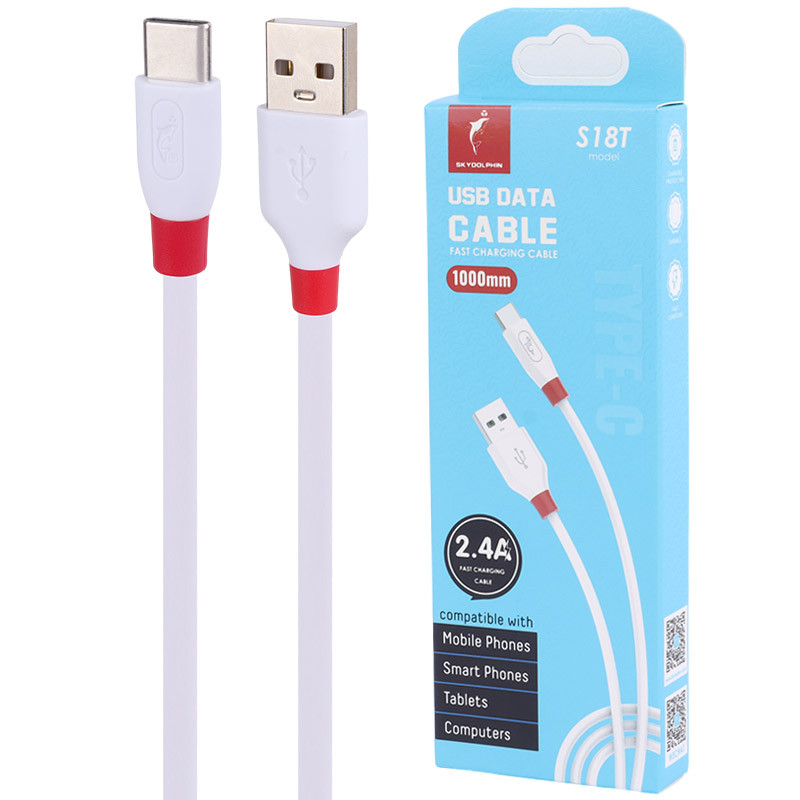 کابل تایپ سی فست شارژ 2.4 آمپر اسکای دلفین S18T