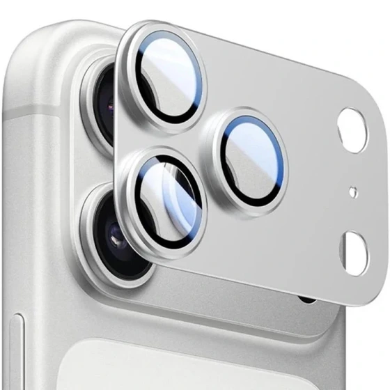محافظ لنز دوربین BUFF LENZ METAL SILVER مدل iPhone 18 Pro Max