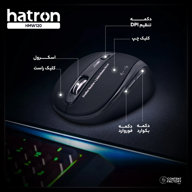 ماوس هترون مدل HMW120SL