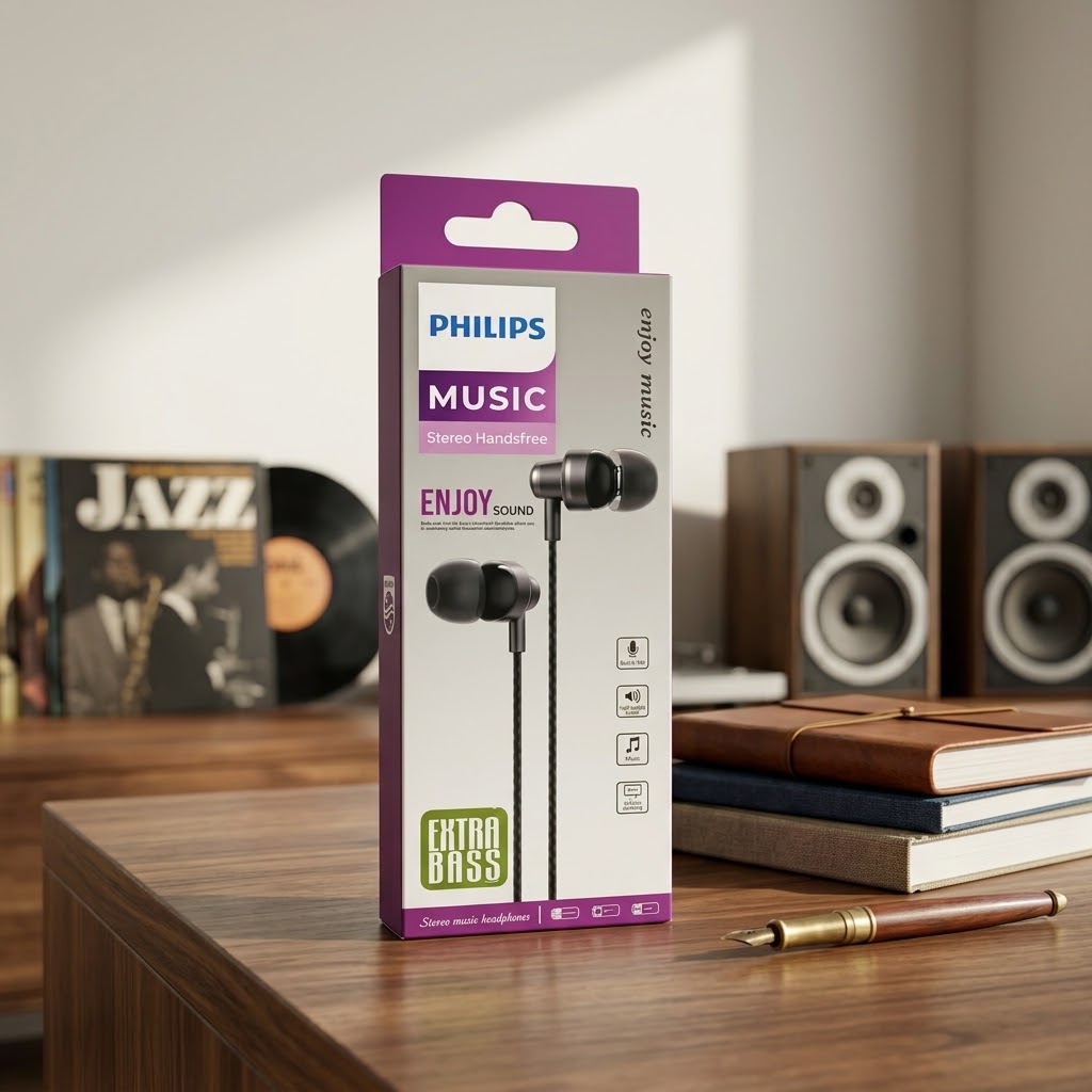 هدفون فیلیپس Extra Bass مدل Stereo Handsfree