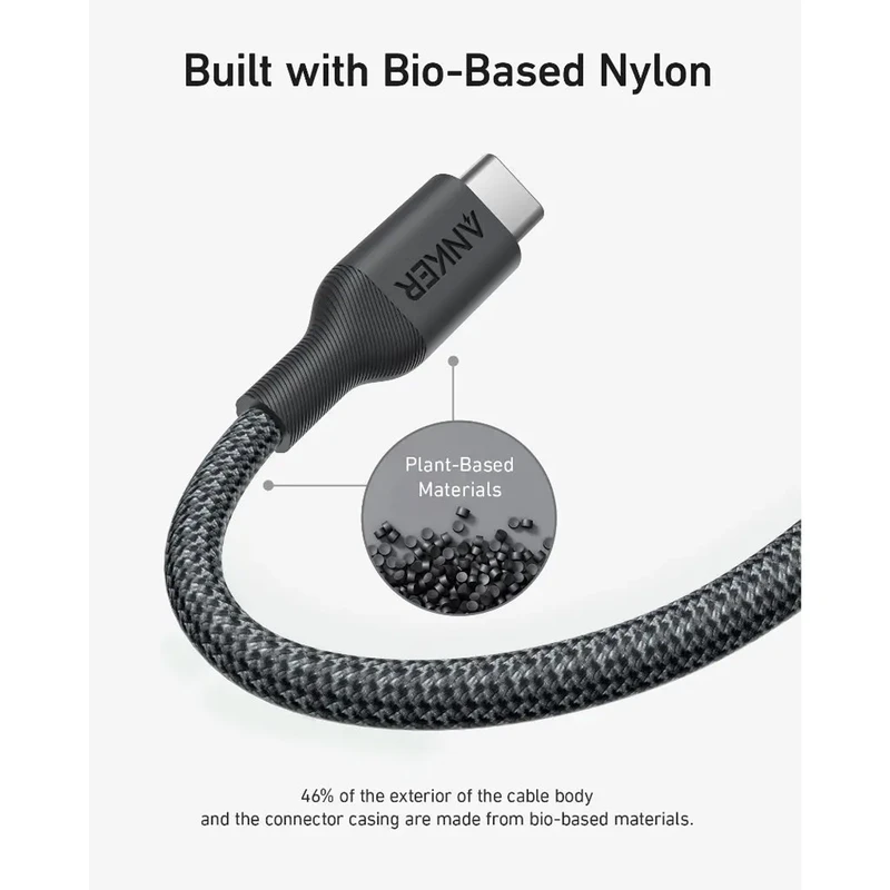 کابل USB-C انکر مدل A80F5H11 طول 0.9 متر