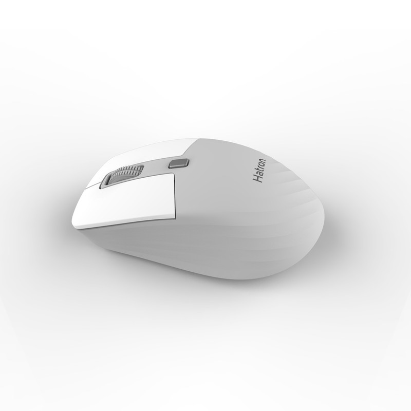 ماوس بی‌سیم هترون Hatron HMBW119SL سفید طوسی