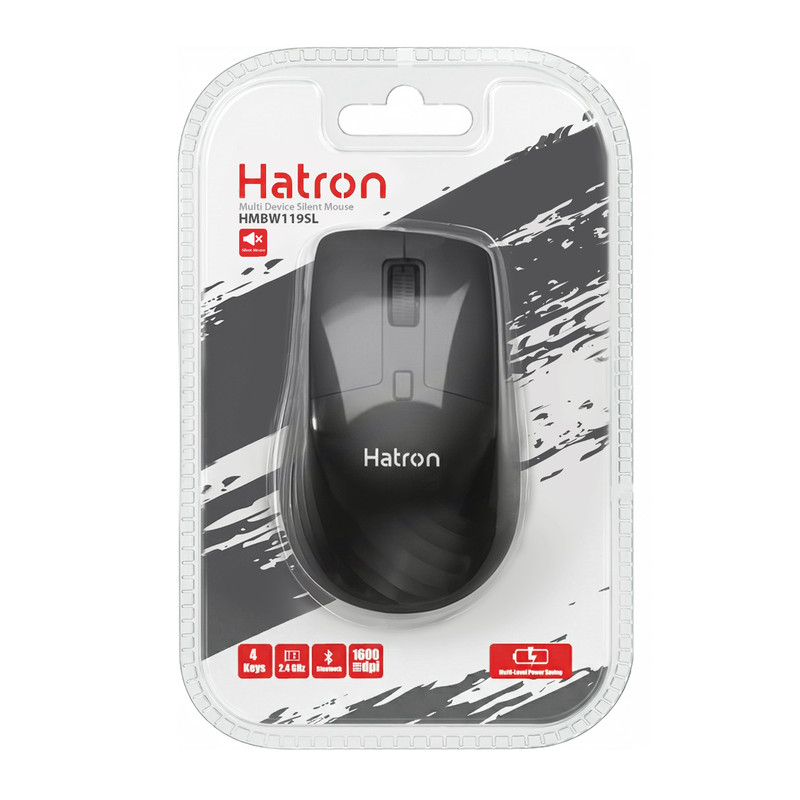 ماوس بی‌سیم هترون Hatron HMBW119SL مشکی