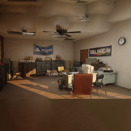 Home sweet mid-tier auto sales office.