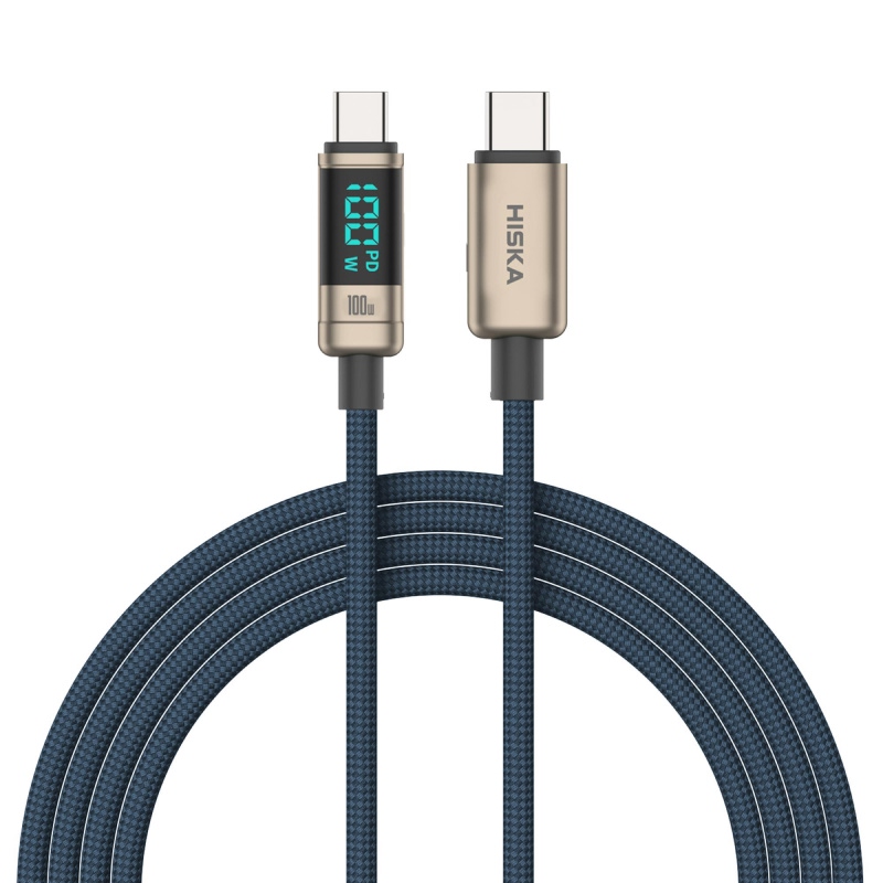 کابل تایپ سی به تایپ سی هیسکا 1 متر مدل LX-20CC