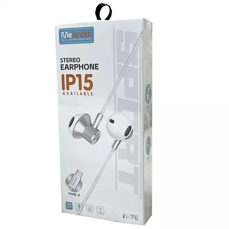 هندزفری می اکسس مدل H76 meacces تایپ سی