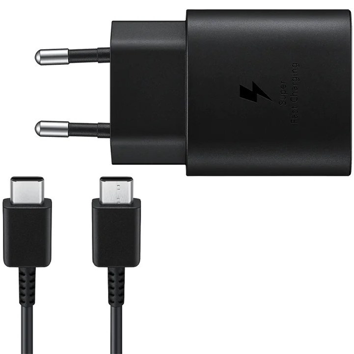 شارژر 25 وات سامسونگ با کابل دوسرتایپ سی (high quality)