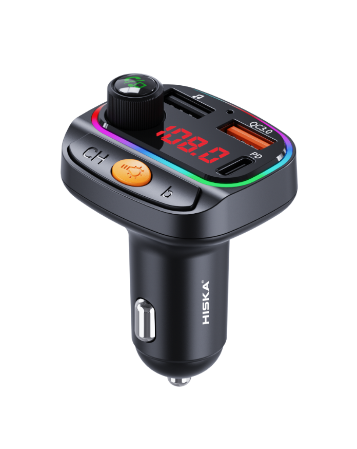 شارژر فندکی 30 وات هیسکا مدل HCC-339 MP3 Transmitter